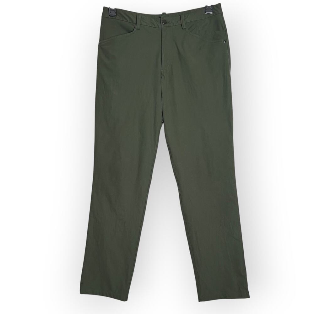 Lululemon Commission Pant SIZE 32x31 Green ABC Chino Stretch 5-Pocket